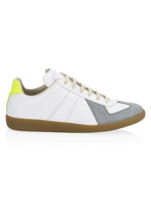 Maison Margiela Replica Low-Top Leather Sneakers on SALE | Saks