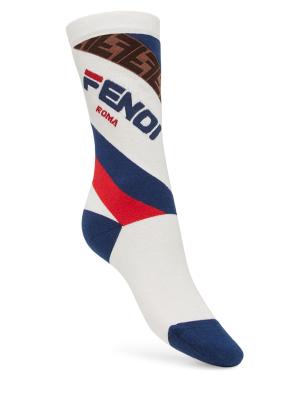 Fendi printed socks sneakers Fendi - Black FF Logo Sock Trainers | Childrensalon main image 3
