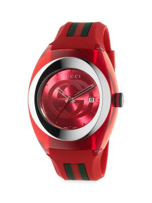 Gucci Sync Stainless Steel & Rubber-Strap Watch on SALE | Saks OFF 5TH