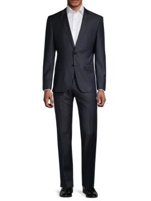 未使用✨️ HUGO BOSS スリーピーススーツ 52 Super 120s BOSS Super 120 Genius Slim-Fit Virgin Wool Suit on SALE | Saks OFF 5TH