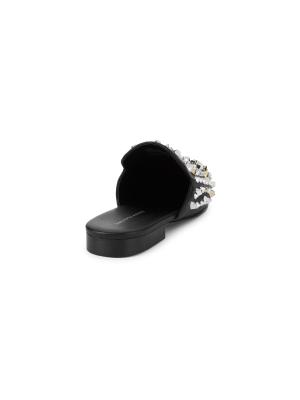 Saks Fifth Avenue Black Studded Slip-On Mules Saks Fifth Avenue | Shoes | Studded Black Mules | Poshmark main image 3