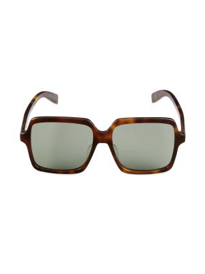 Saint Laurent Core 57MM Oversized Square Sunglasses on SALE  display picture 2