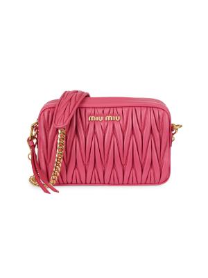Miu Miu Matelassé Leather Crossbody Bag on SALE | Saks OFF 5TH