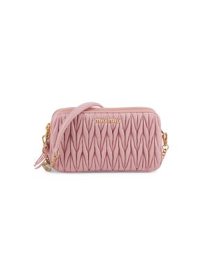 Miu Miu Matelassé Leather Crossbody Bag on SALE | Saks OFF 5TH