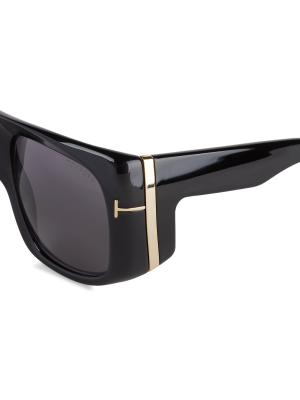Tom Ford Injected Square Sunglasses Tom Ford FT0775 02N Matte Black Stephenson Square Sunglasses  main image 3