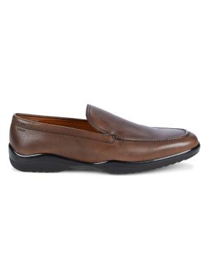 Bally Mils Leather Loafers on SALE | Saks OFF 5TH display picture 3