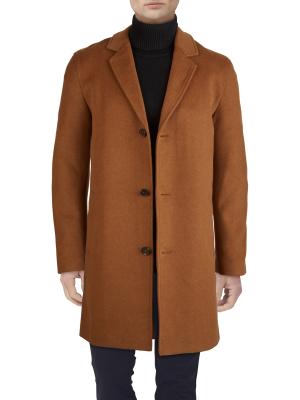 Cole Haan Wool-Blend Notch Collar Coat on SALE | Saks OFF 5TH