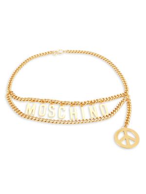 Moschino Peace & Logo Chain Belt on SALE | Saks OFF 5TH display picture 2