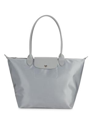 Longchamp Le Pliage Neo Leather-Trim Nylon Tote on SALE | Saks OFF 5TH