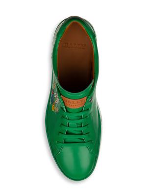 Bally Animals Anistern Low-Top Leather Sneakers on SALE  display picture 3