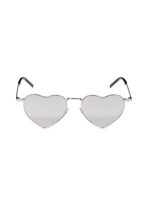Saint Laurent 52MM Metal Heart Sunglasses on SALE | Saks OFF 5TH display picture 1