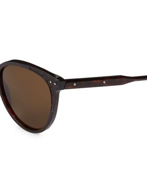 Bottega Veneta 55MM Core Round Sunglasses on SALE | Saks OFF 5TH display picture 1