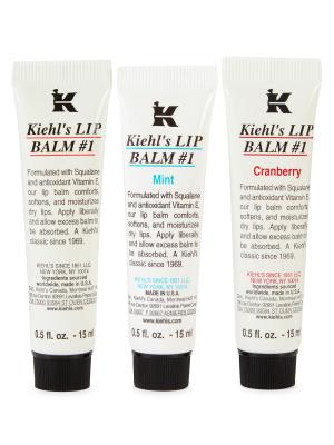 Kiehl's Since 1851 Kiss Me With Kiehl's Lip Balm 3-Piece Set on