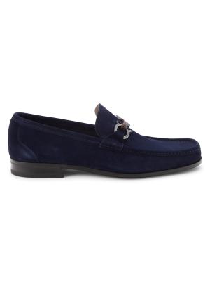 Salvatore Ferragamo Grandioso Suede Shoes Ferragamo - Grandioso Brown Sugar Suede Loafer | Mitchell Stores main image 3