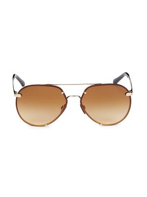 Burberry Gold Aviator Check Sunglasses A13F1E34-3F74-4726-9E2D-  main image 2