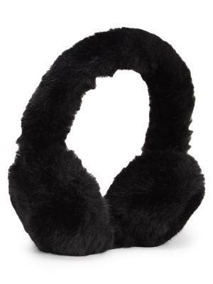 NWT - UGG Faux Fur Patchwork Earmuff☁️☁️ UGG® Faux Fur Earmuff W Logo Tape for Women | UGG® main image 2