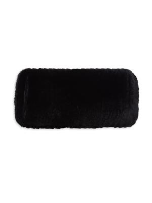 NEW ADRIENNE LANDAU women\'s faux fur headband in black Melanie Fur Headband (Black) (Final Sale) – Nana Jacqueline main image 4