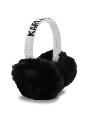 Karl Lagerfeld Paris Faux Fur & Knit Earmuffs on SALE | Saks  display picture 3