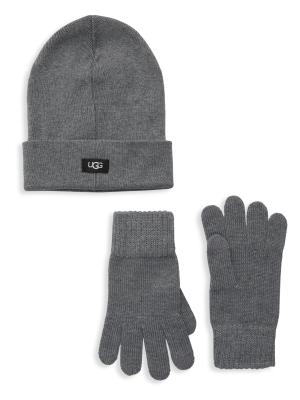 UGG 2-Piece Hat & Flip Mitten Gloves Set Amazon.com: UGG Baby Girl main image 4