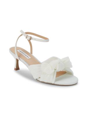 60MM Sammy Pleated Kitten Heel Sandals