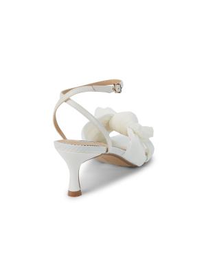 60MM Sammy Pleated Kitten Heel Sandals