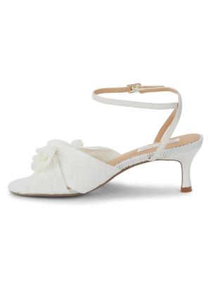 60MM Sammy Pleated Kitten Heel Sandals
