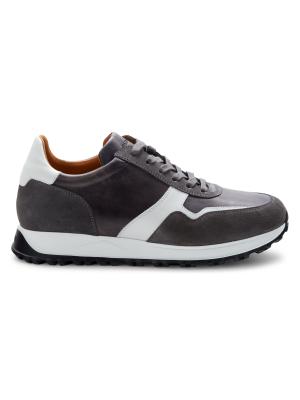 Magnanni Leather Sneakers on SALE | Saks OFF 5TH display picture 1