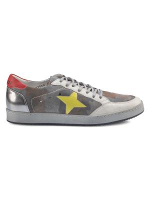 Sepol Estrella Distressed Leather Sneakers on SALE | Saks OFF 5TH