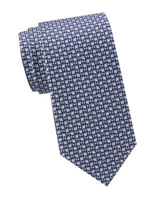Salvatore Ferragamo ​Elephant-Print Silk Tie on SALE | Saks OFF 5TH