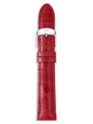 Michele Alligator Leather & Stainless Steel Watch Strap  display picture 1