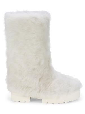 Stuart Weitzman Superchill Ultra Lamb Shearling Boots on 