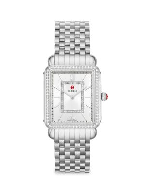 Michele Deco II 29MM​ Stainless Steel & 0.52 TCW Diamond  display picture 1