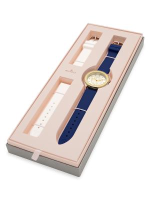 Michele Cape 38MM Two Tone Stainless Steel & Silicone Strap  display picture 3