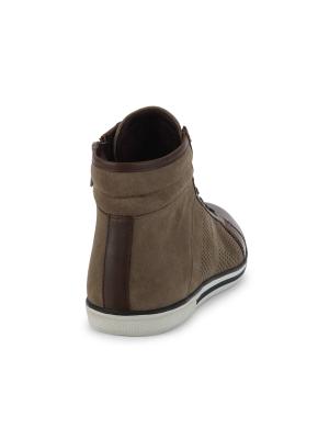 Kenneth Cole Caden Suede & Leather High-Top Sneakers on SALE  display picture 2
