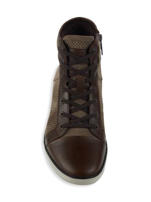 Kenneth Cole Caden Suede & Leather High-Top Sneakers on SALE  display picture 3