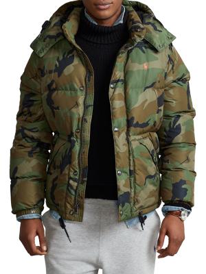 Camo-Print Puffer Jacket