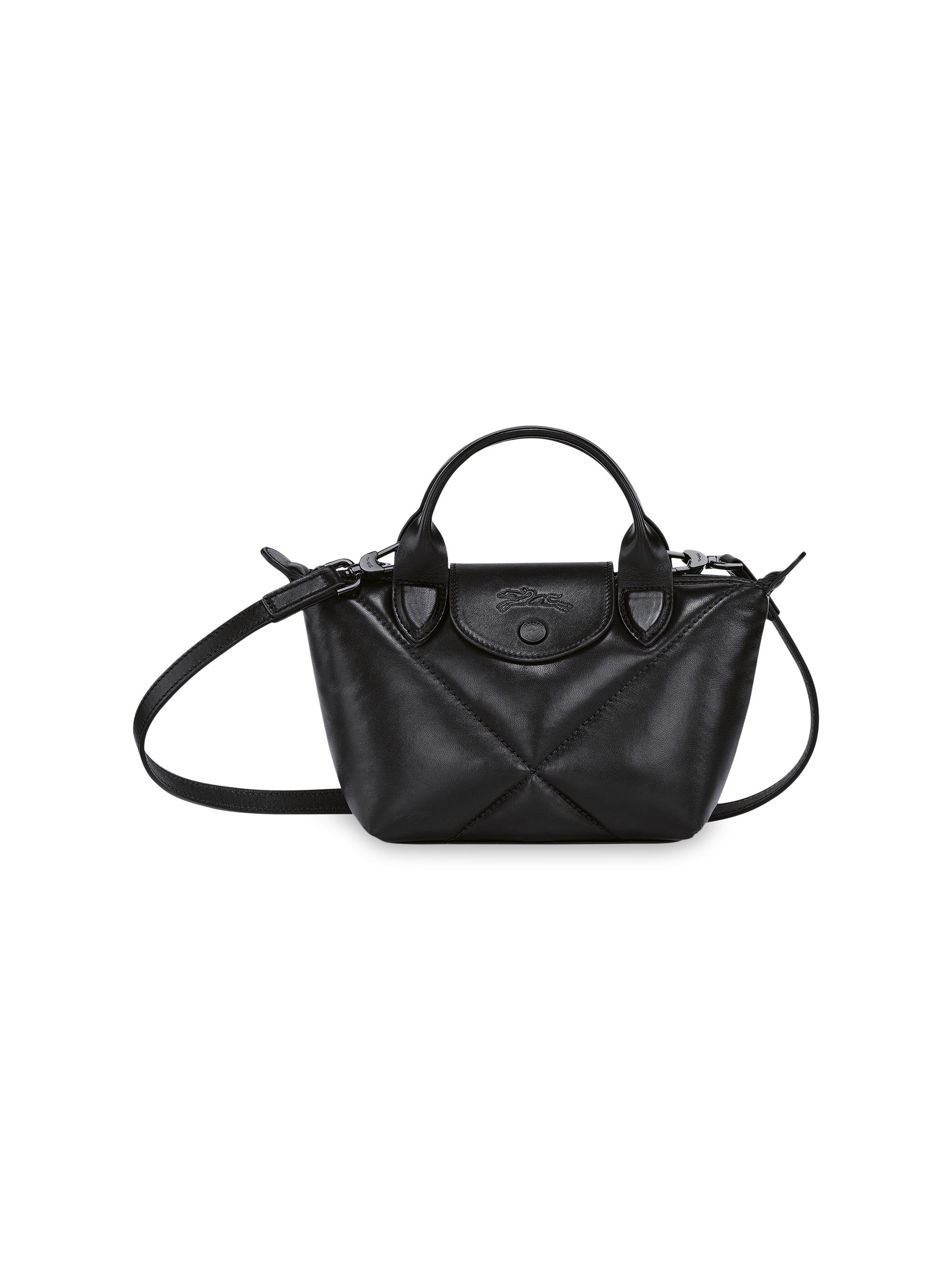 【美品】LONGCHAMP CUIR ミニバッグ ショルダーバッグ ブラック 極美品】LONGCHAMP CUIR ミニバッグ ショルダーバッグ ブラック