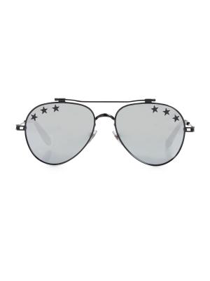 Givenchy Star Detail 58mm Mirrored Aviator Sunglasses Givenchy Star Detail 58mm Mirrored Aviator Sunglasses, $400  main image 3