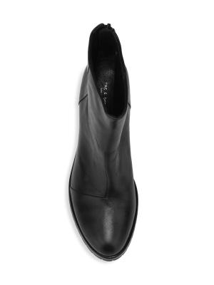 Bottines Rag & Bone Newbury - Talons Hauts Noirs En Cuir - Taille 39.5 US 9.5 - Neuf Avec Petits Défauts