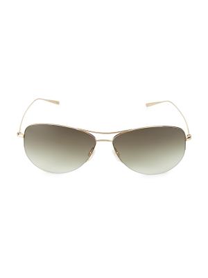 Oliver Peoples Strummer 63MM Aviator Sunglasses on SALE  display picture 1