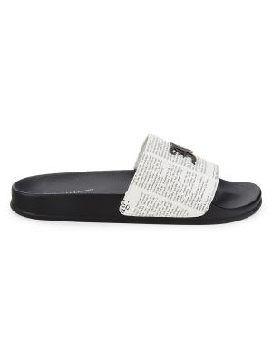 Galliano Newspaper Print Slides Flats Shoes White ( 43 ) Galliano Newspaper Print Slides Flats Shoes White ( 43 ) | eBay main image 3