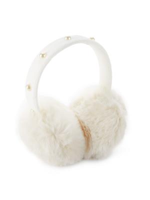 kate spade new york Embellished Faux Fur Earmuffs on SALE 