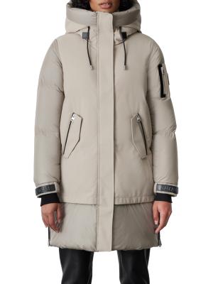 MACKAGE バイカラーダウン　INARI 雑誌掲載品 Mackage Inari Long Hooded Down Coat on SALE | Saks OFF 5TH