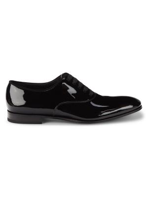 Salvatore Ferragamo Patent Leather Dress Shoes on SALE  display picture 2