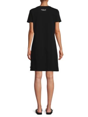 T-shirt Long Relish Karl Lagerfeld Taille M (42 IT) - Noir, Viscose, Occasion Très Bon état
