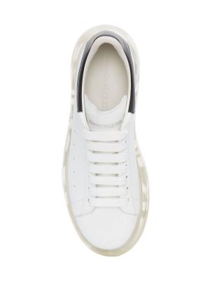 Alexander McQueen Men\'s Oversized Gel Sole Leather Platform Sneakers White Multi Alexander McQueen Men main image 3