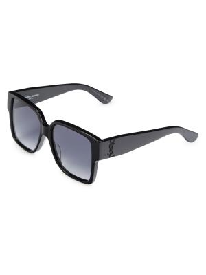 Saint Laurent 55MM Square Sunglasses on SALE | Saks OFF 5TH