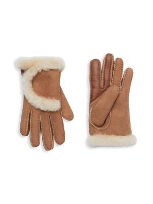 UGG Shearling Lined, Suede & Leather Gloves on SALE | Saks OFF 5TH