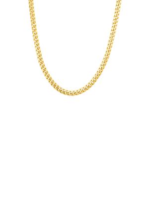 14K Yellow Gold Curb Chain Necklace