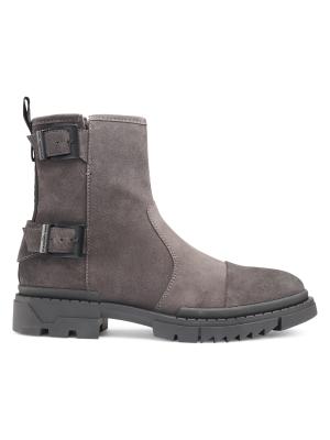 Karl Lagerfeld Paris Lug Sole Suede Engineer Boots on SALE  display picture 1
